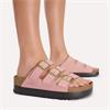 Birkenstock Florida Flex Platform Nubuck - Pink Clay